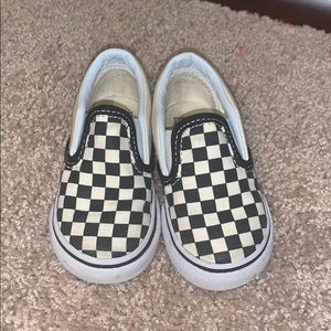 Black and white vans